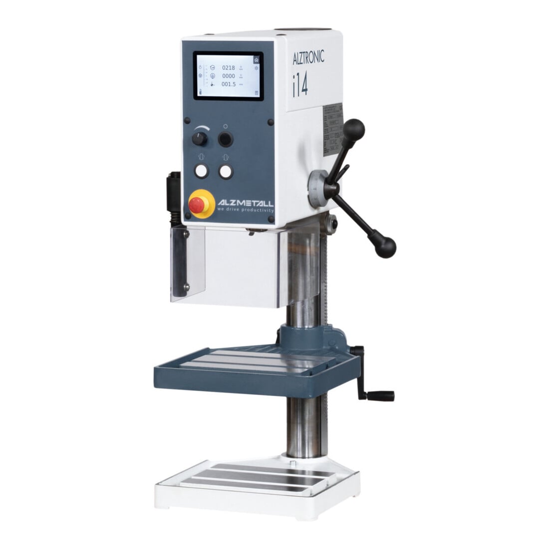 Alzmetall Tischbohrmaschine ALZTRONIC i14 mm mit Drehzahleingabe