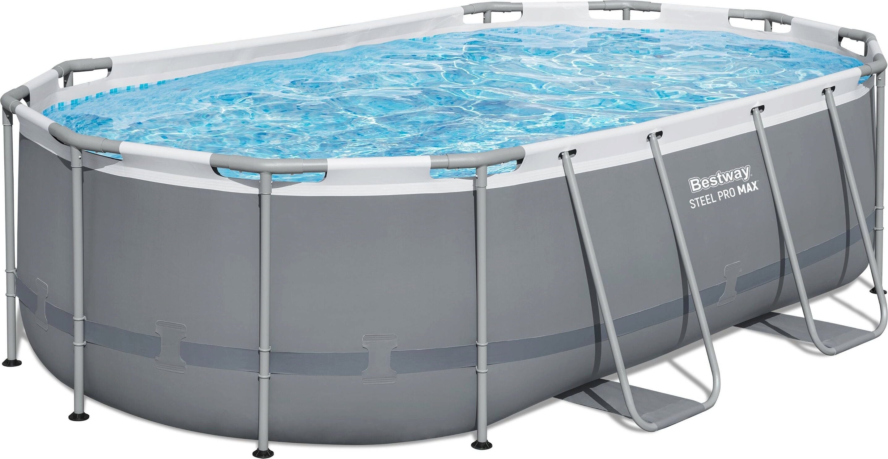 Frame Pool Oval Set Steel Pro MAX™ 427 x 250 x 100 cm inkl. Filterpumpe