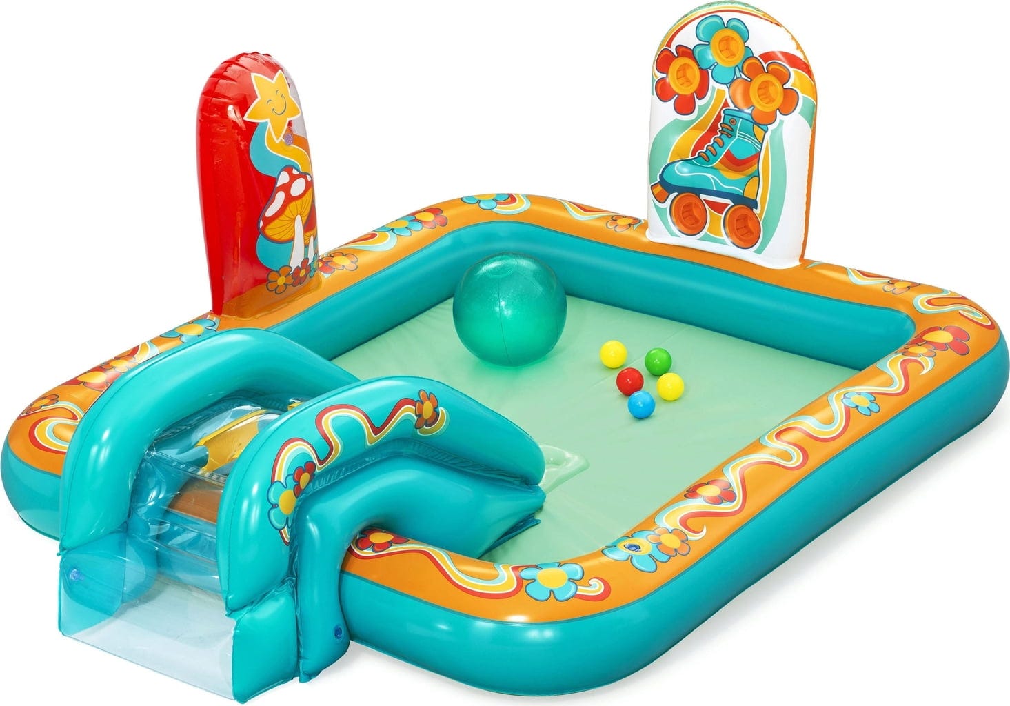 Wasserspielcenter Retro-Welt 193 x 152 x 74 cm
