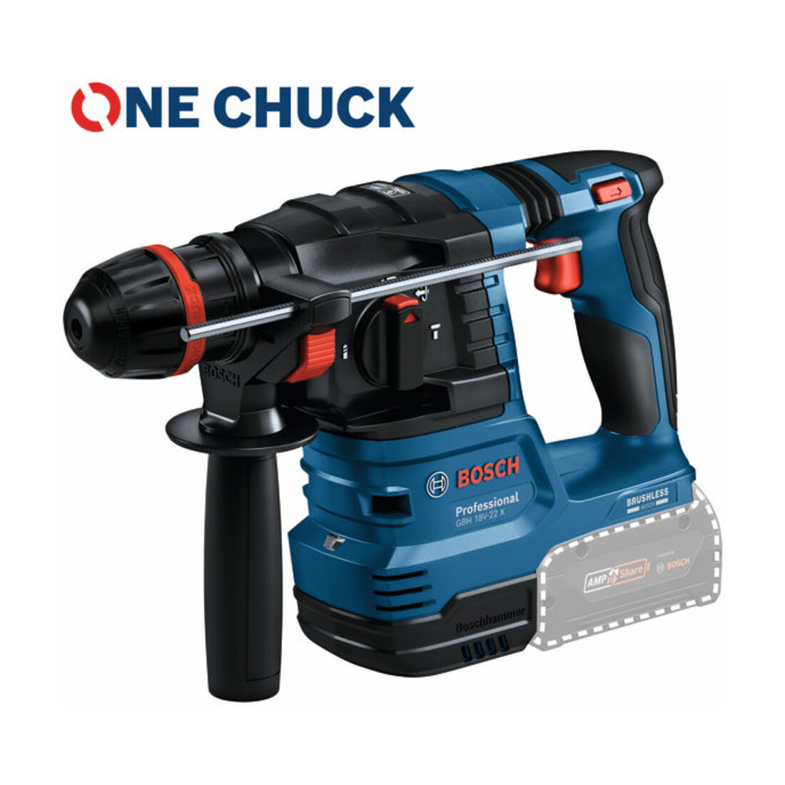 Bosch Akku-Bohrhammer mit ONECHUCK GBH 18V-22 X