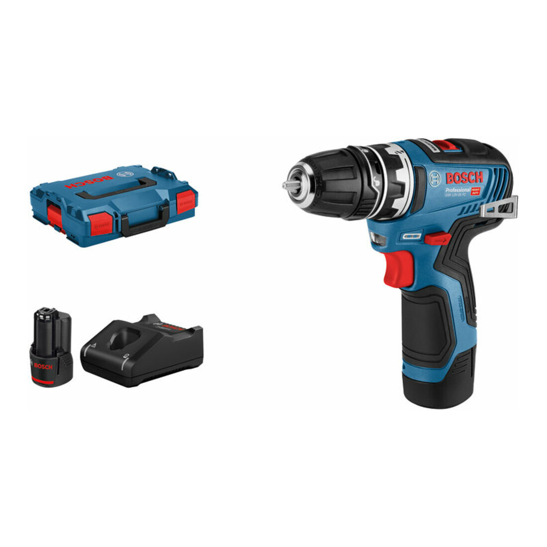 Bosch Akku-Bohrschrauber GSR 12V-35 FC mit 2 x 3