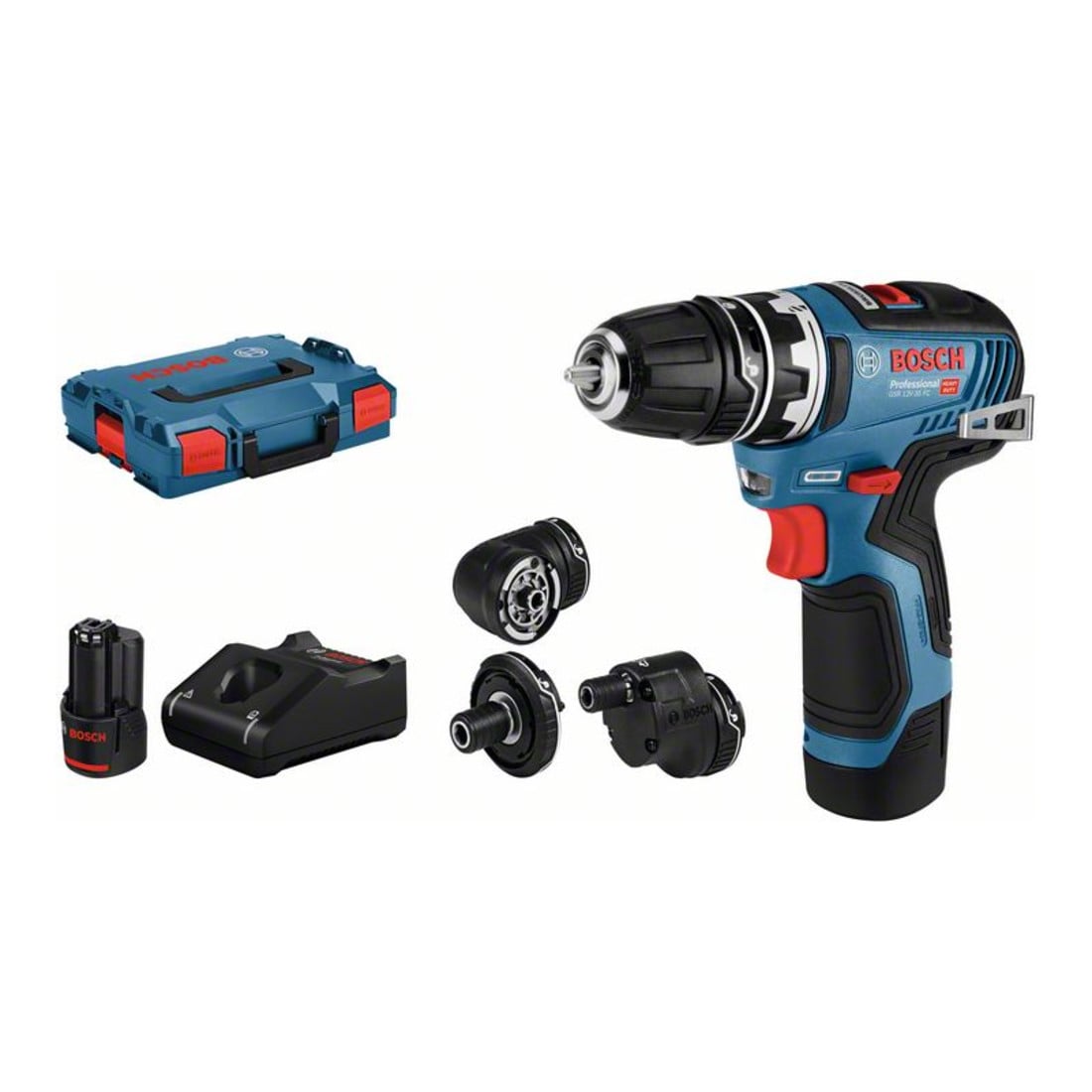 Bosch Akku-Bohrschrauber GSR 12V-35 FC mit 2 x 3