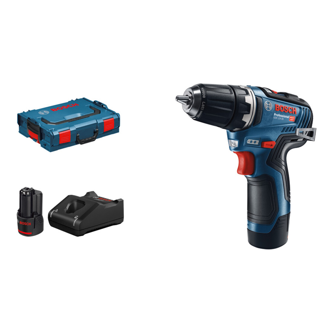 Bosch Akku-Bohrschrauber GSR 12V-35 mit 2 x 3