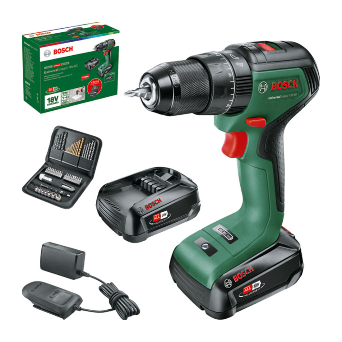 Bosch Akku-Bohrschrauber UniversalImpact 18V-60