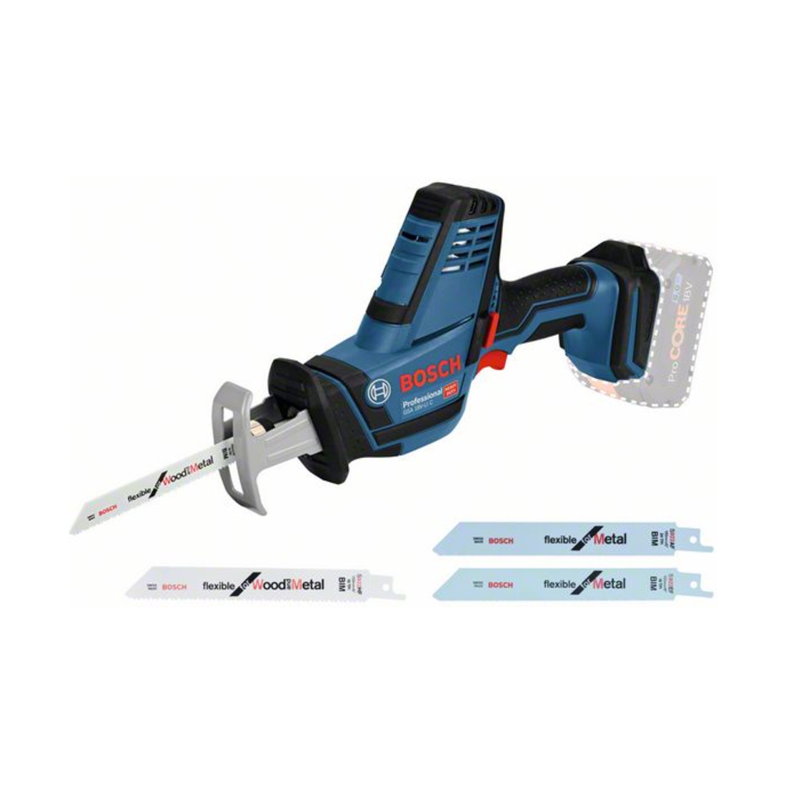 Bosch Akku-Säbelsäge GSA 18 V-LI C Solo Version