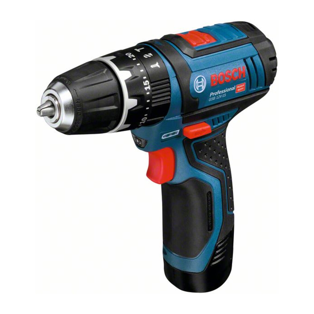 Bosch Akku-Schlagbohrschrauber GSB 12V-15 mit 2 x 2