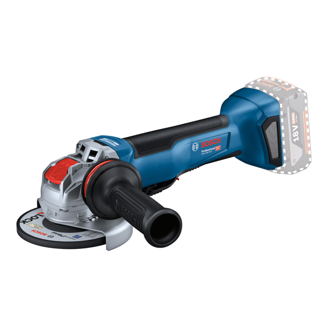 Bosch Akku-Winkelschleifer mit X-LOCK GWX 18V-10 P