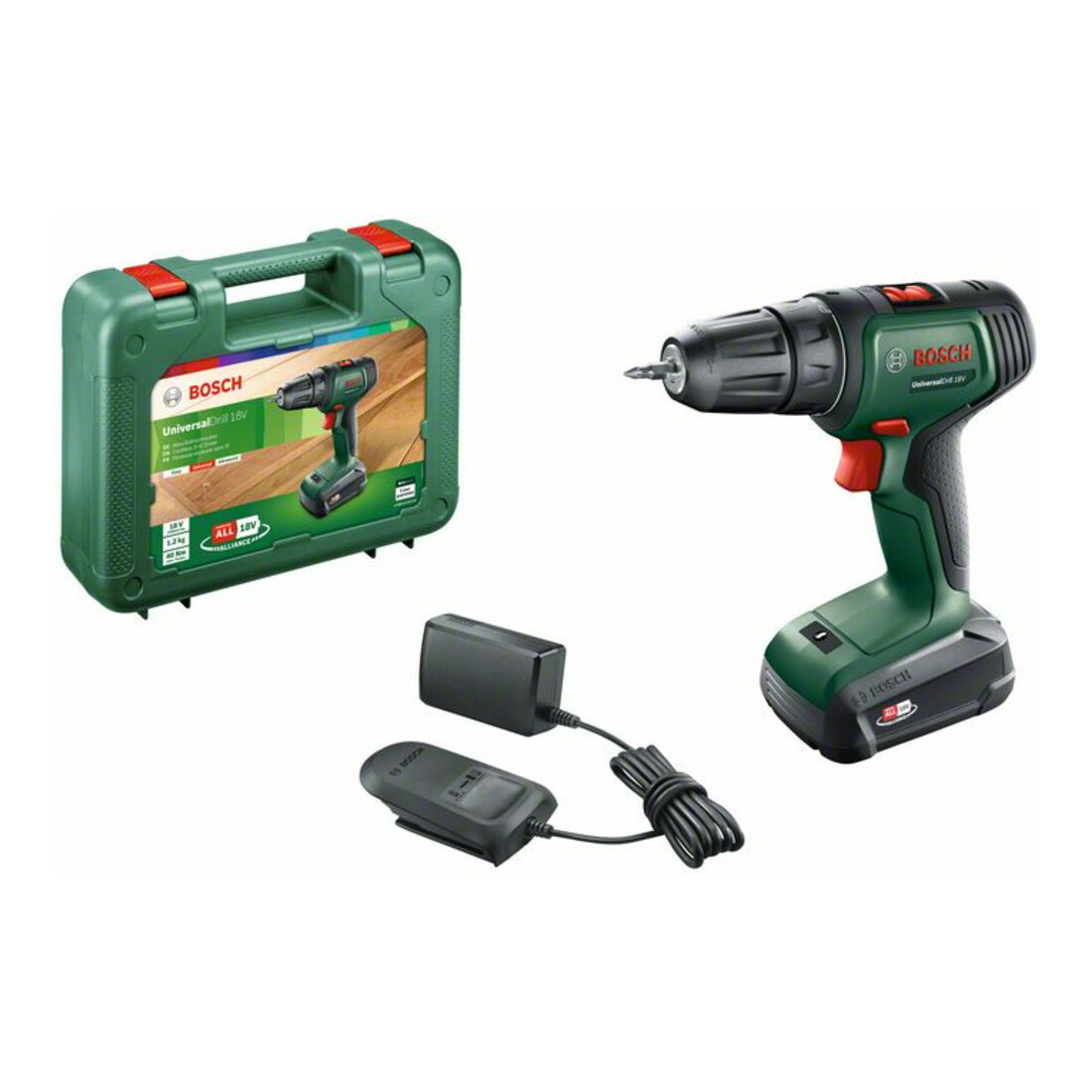 Bosch Akku-Zweigang-Bohrschrauber UniversalDrill 18V mit 1x Akkupack