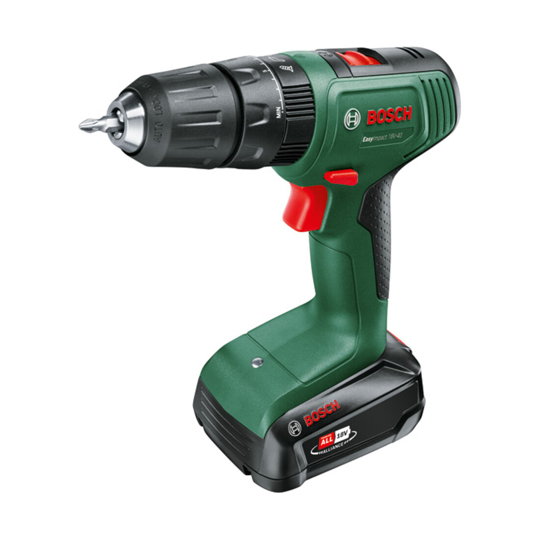 Bosch Akku-Zweigang-Schlagbohrschrauber EasyImpact 18V-40: 1Akkupack PBA 18V 1