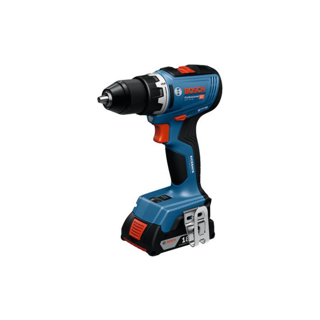 Bosch Werkzeug-Set: GSR 18V-65 + 2 x Akku + 19-tlg. Handwerkzeug-Set in L-BOXX