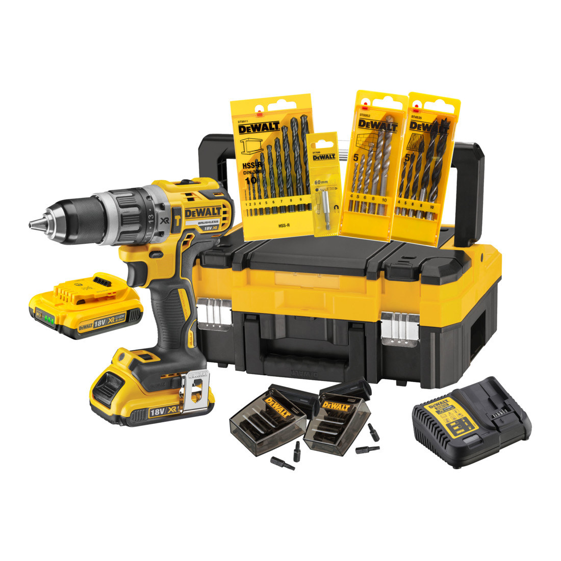 DEWALT Schlagbohrschrauber-Set 18V 2