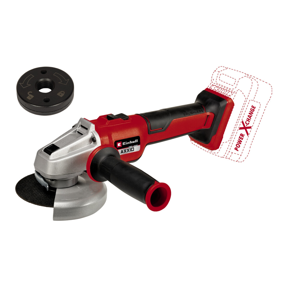 Einhell Professional Akku-Winkelschleifer AXXIO 18/125 Q