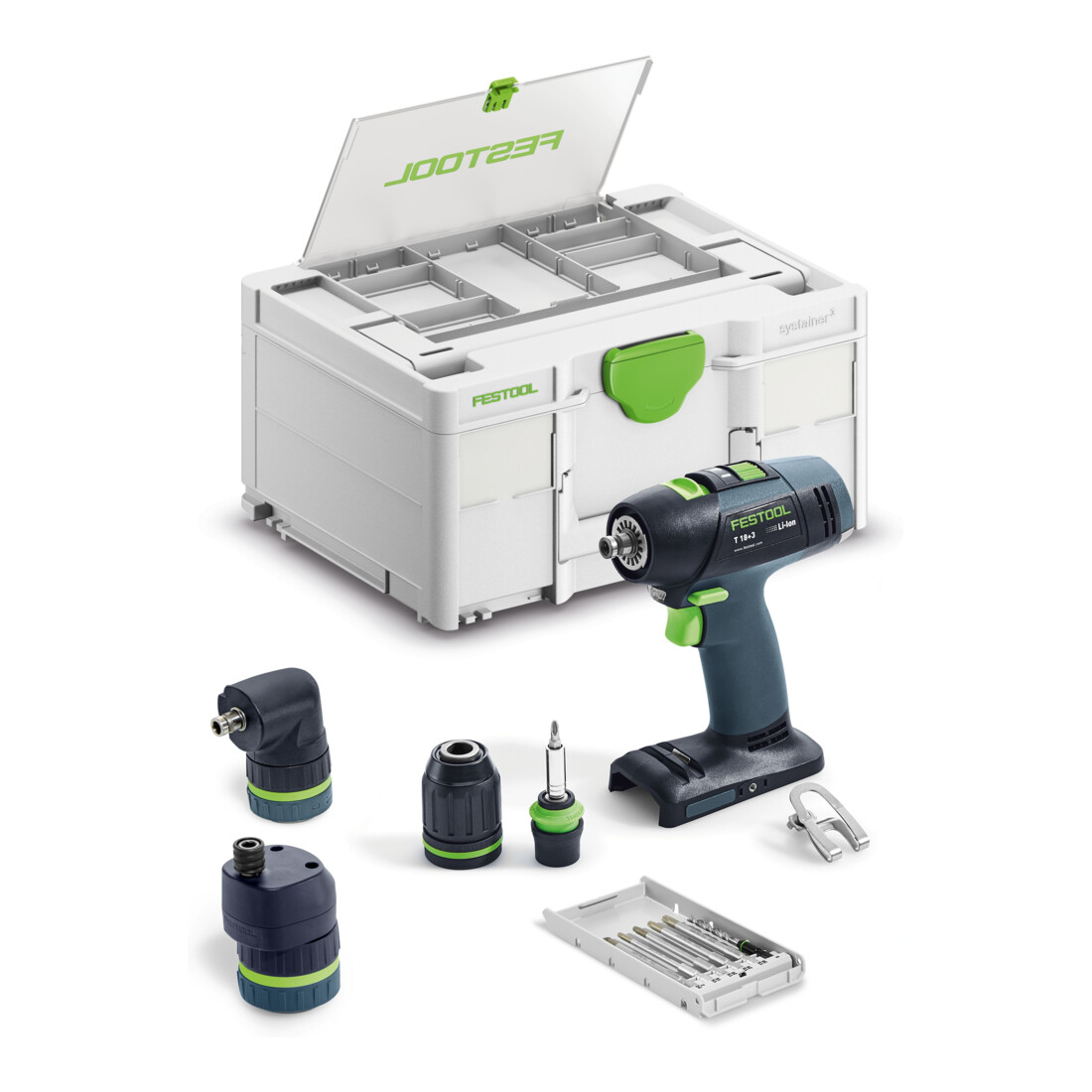 Festool Akku-Bohrschrauber T18+3 Basic-Set – Bild 2