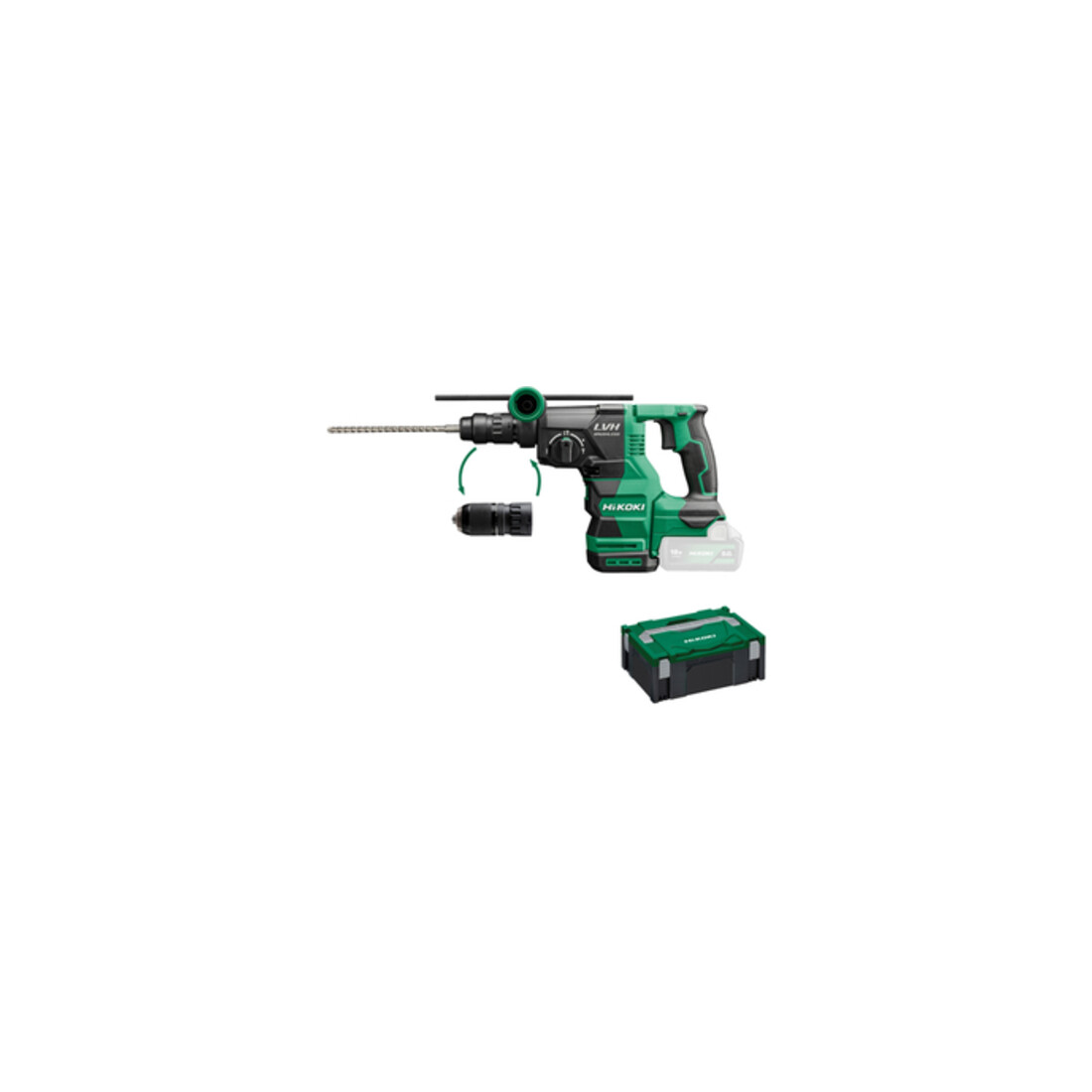 HiKOKI Akku-Bohr- und Meißelhammer (SDS-plus) DH1826DC (Basic) (HSC II)