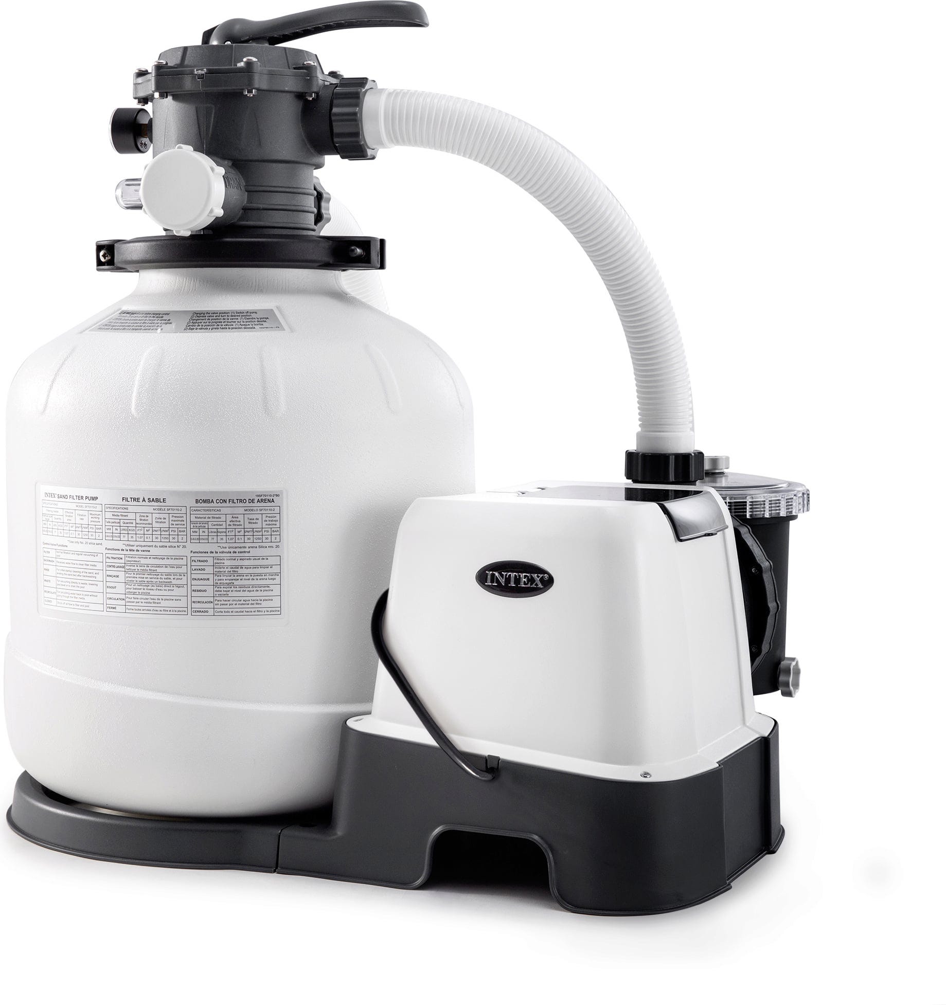 Sandfilteranlage Krystal Clear 8 m³ mit Salzwassersystem