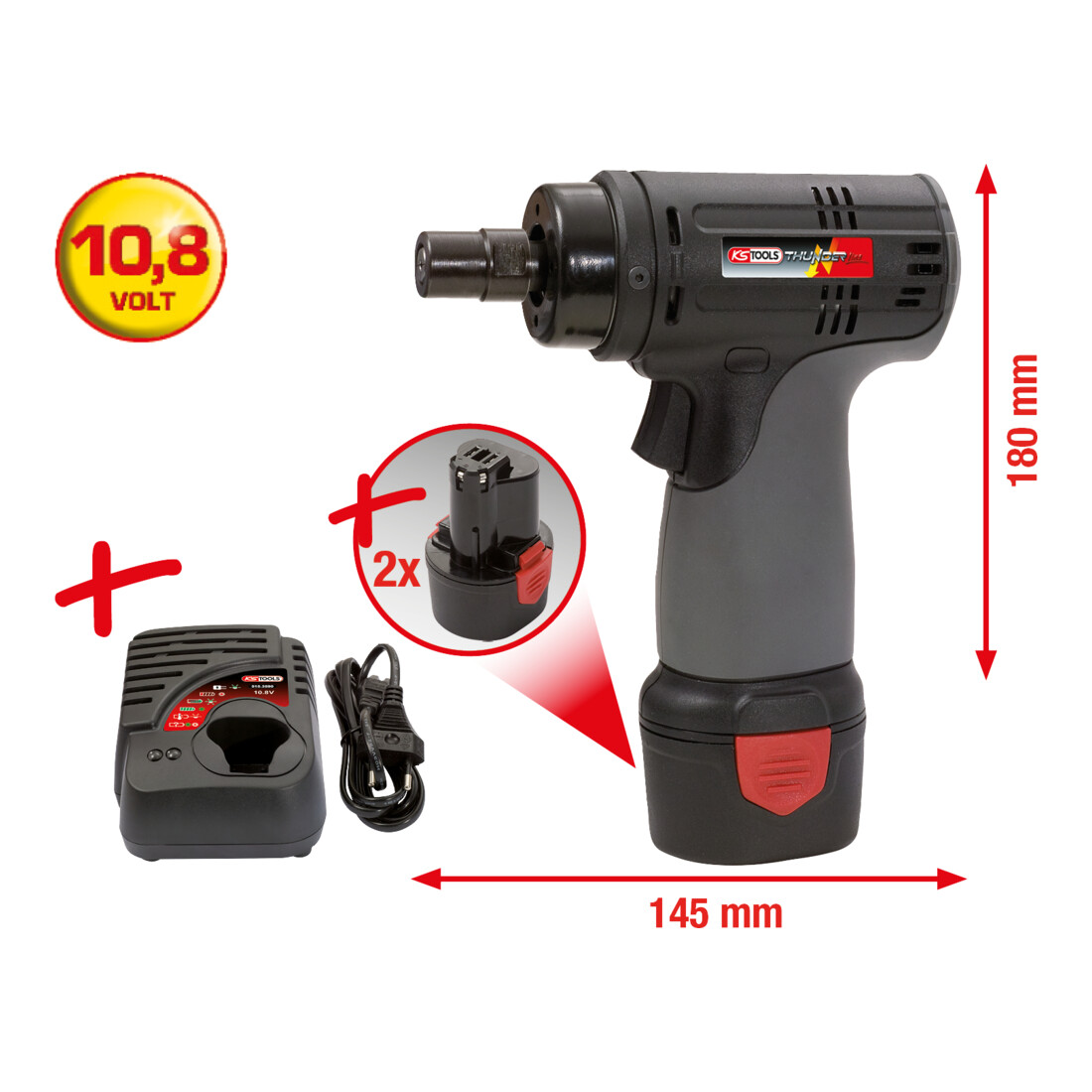 KS Tools Akku-Hochleistungs-Schleifer
