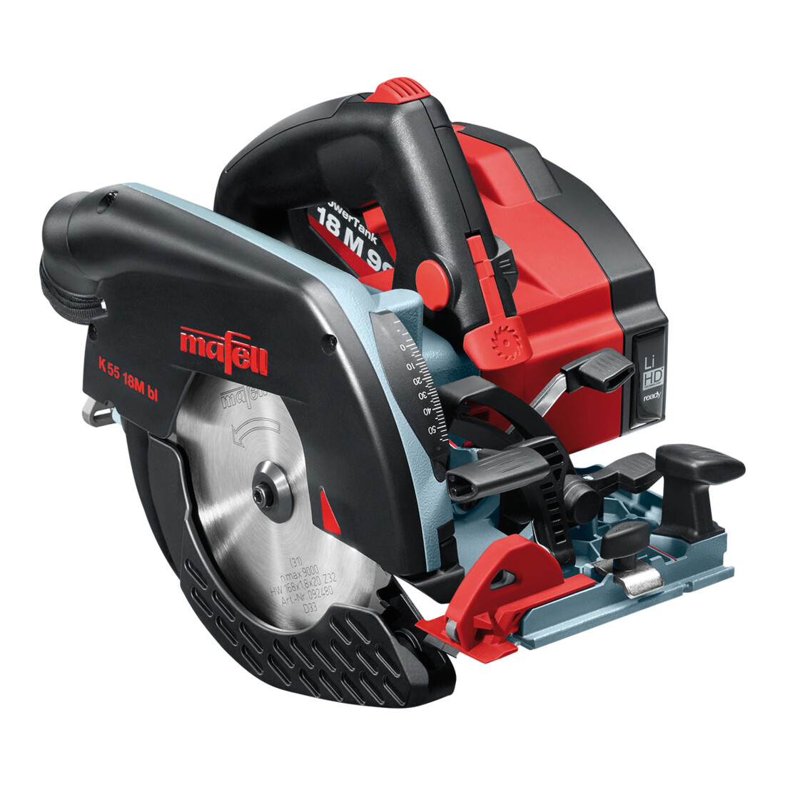 Mafell Akku-Handkreissäge K 55 18M bl PURE im T-MAX