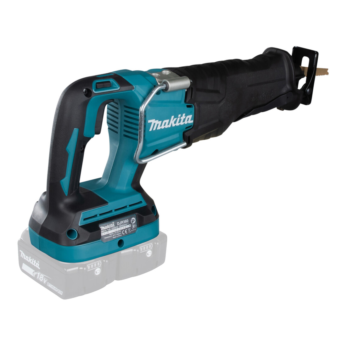 Makita Akku-Reciprosäge 2 x 18 V DJR360ZK – Bild 5