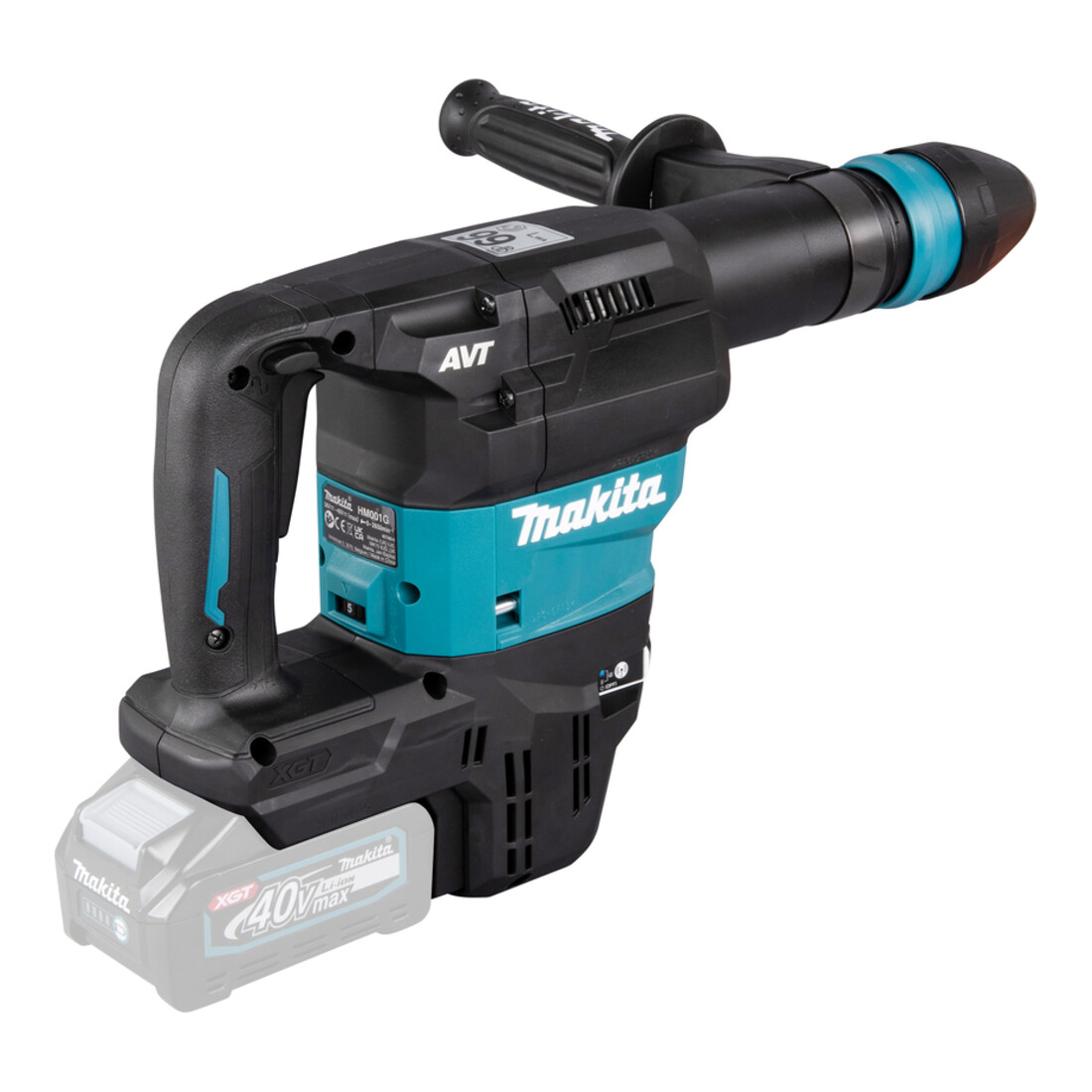 Makita Akku-Stemmhammer 40V HM001GZ02 – Bild 4