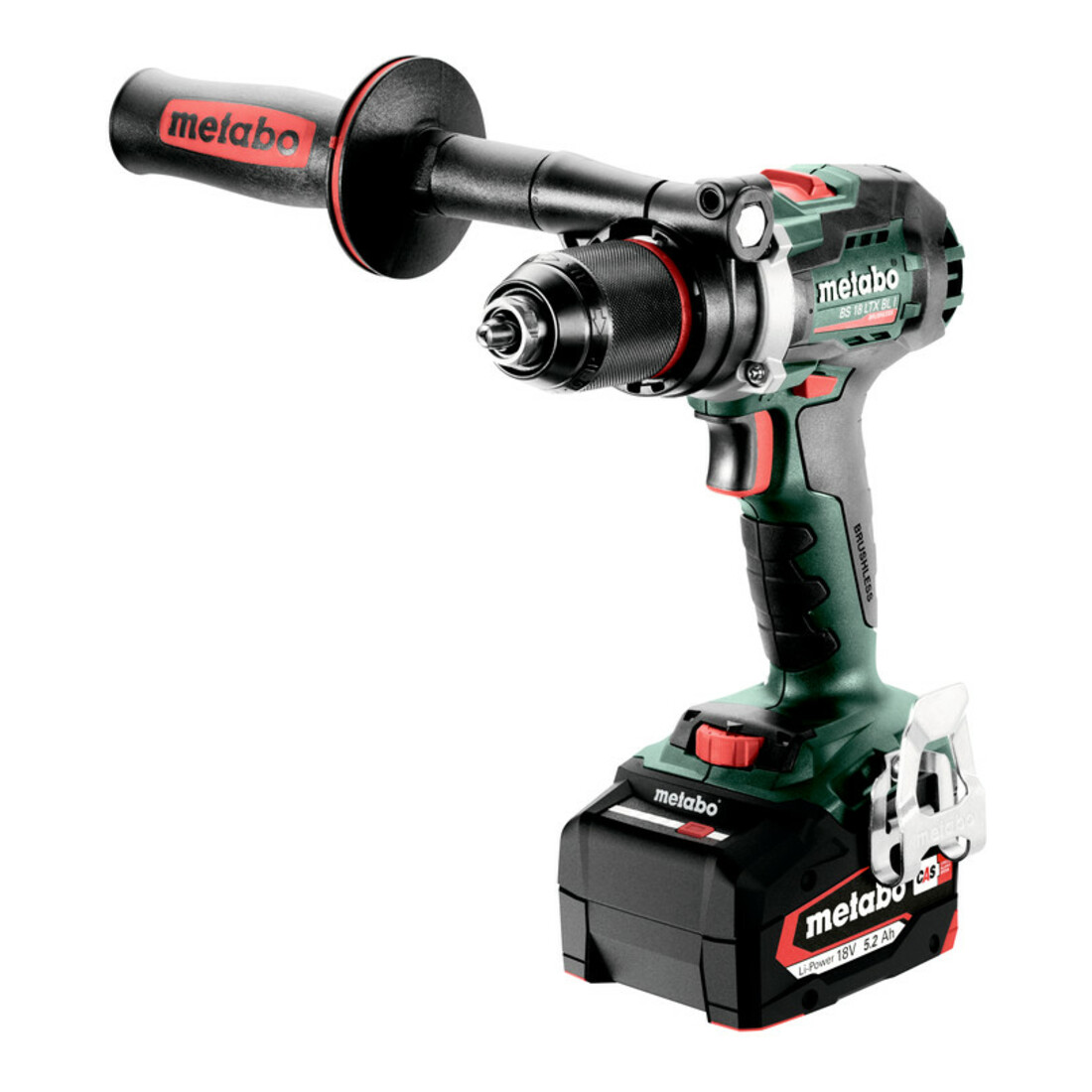 Metabo Akku-Bohrschrauber BS 18 LTX BL I metaBOX 145 L; 18V 2x5.2Ah Li-Power + ASC 55