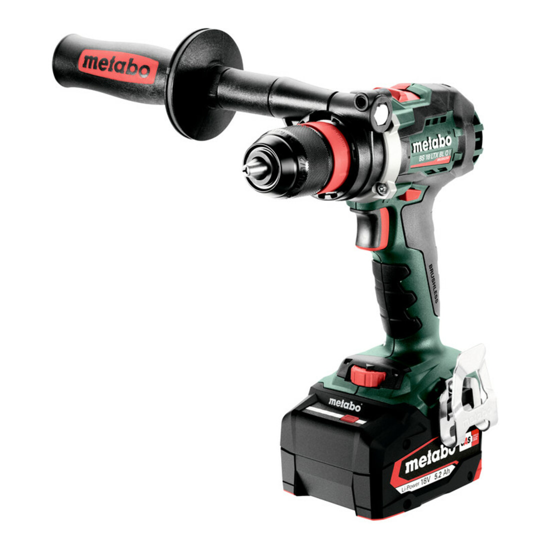 Metabo Akku-Bohrschrauber BS 18 LTX BL Q I metaBOX 145 L; 18V 2x5.2Ah Li-Power + ASC 55