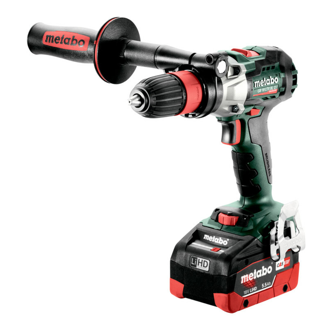 Metabo Akku-Gewindebohrer GB 18 LTX BL Q I metaBOX 145 L; 18V 2x5.5Ah LiHD + ASC 145