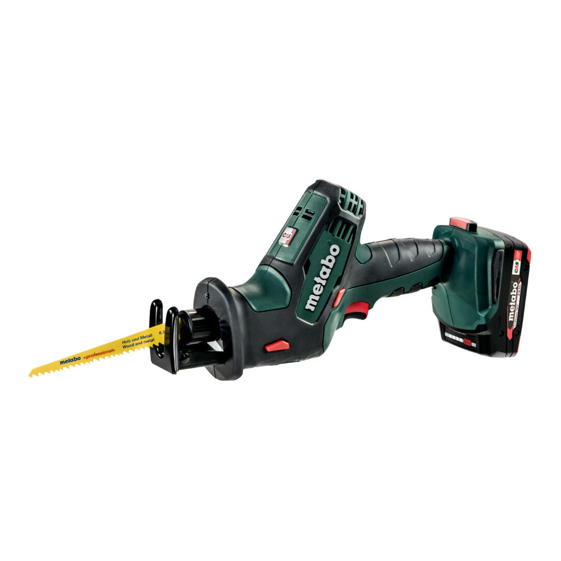 Metabo Akku-Säbelsäge SSE 18 LTX Compact metaBOX 145; 18V 2x2Ah Li-Power + ASC 55
