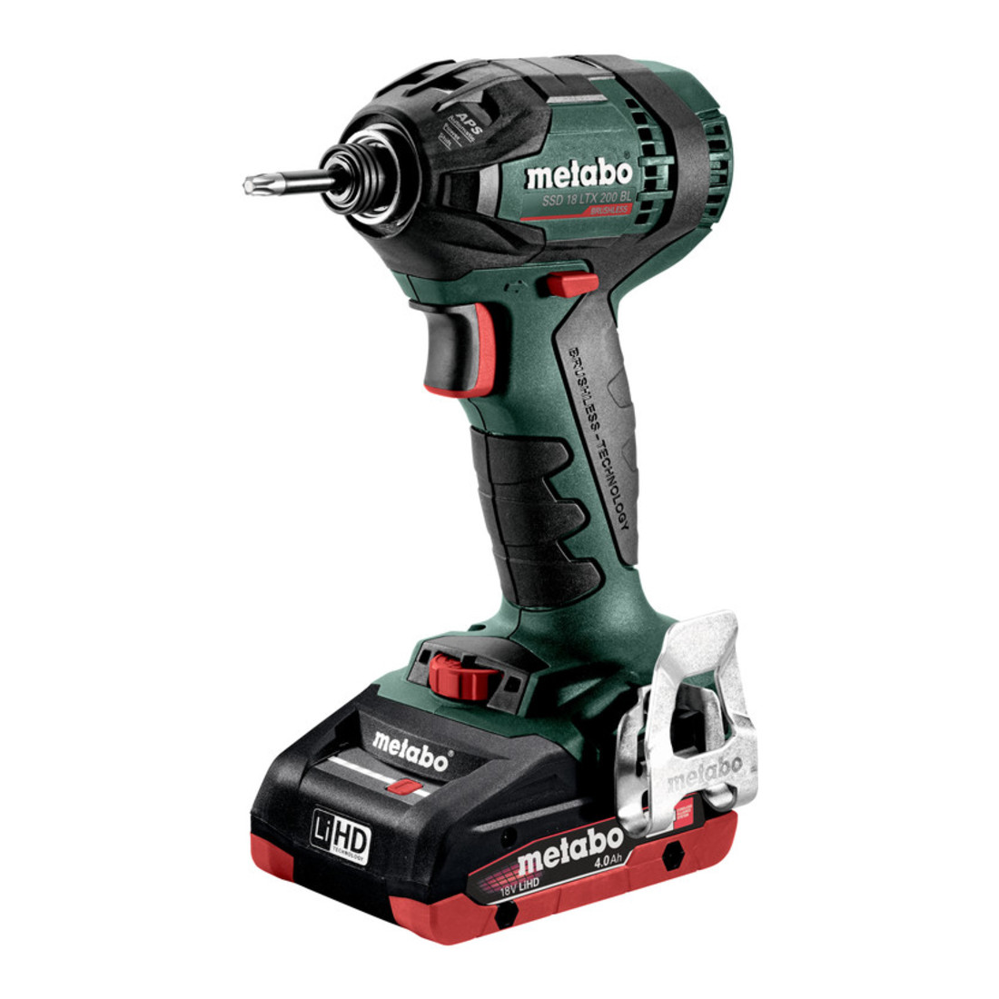 Metabo Akku-Schlagschrauber SSD 18 LTX 200 BL metaBOX 145; 18V 2x4Ah LiHD + ASC 55