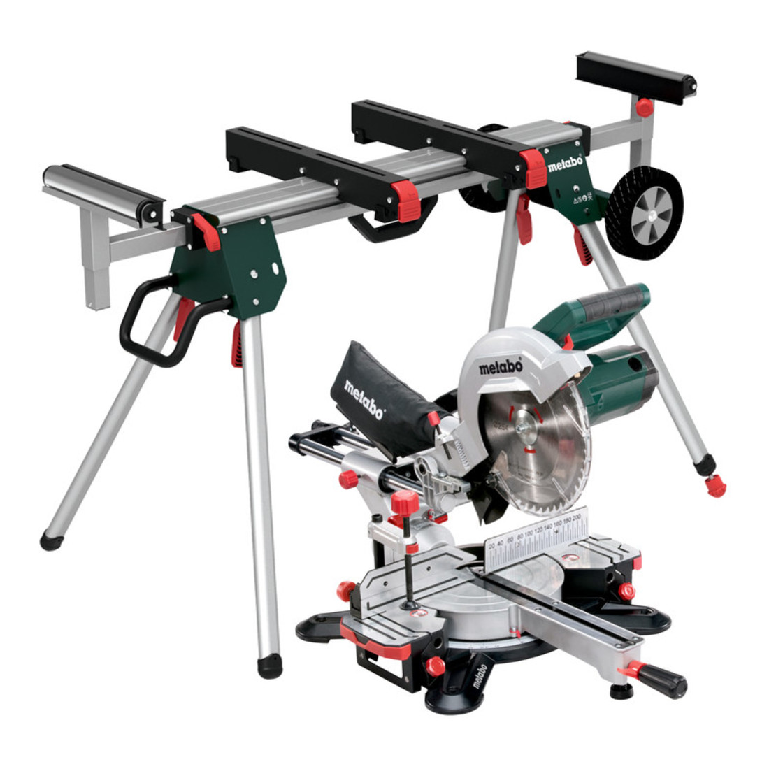 Metabo Set Kappsäge KGS 254 M mit Maschinenständer KSU 251; Karton