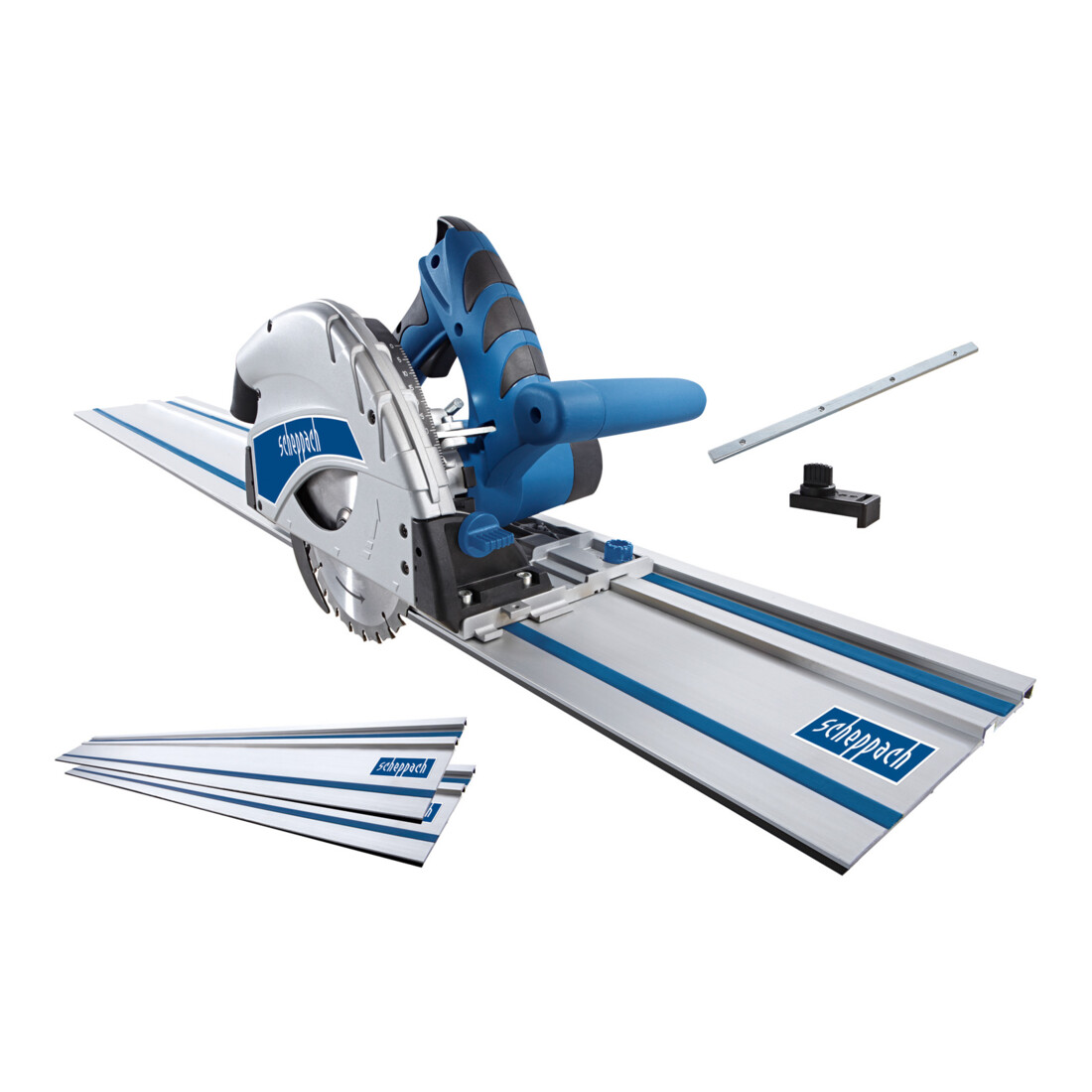 Scheppach Tauchsäge PL55 inkl. 2x70cm Schiene und Zubehör 50Hz 1200W Durchmesser 160mm