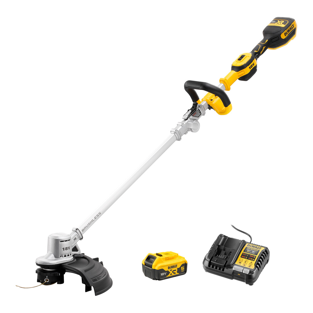 Set DeWalt Akku-Rasentrimmer 18V faltbar